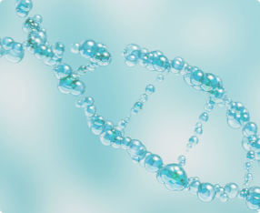Background image of DNA’s structure